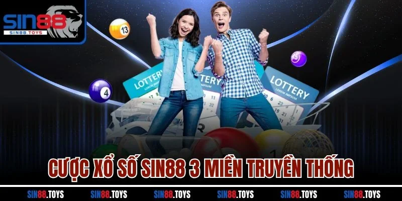 Cược xổ số Sin88 3 miền truyền thống