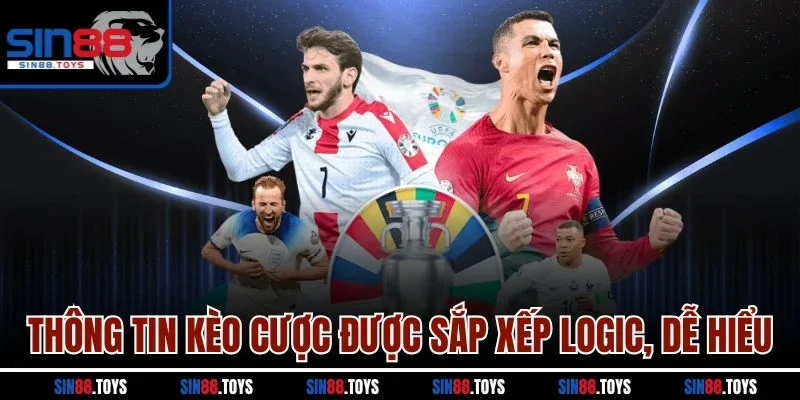 Thông tin kèo cược được sắp xếp logic, dễ hiểu
